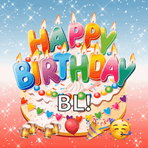 Happy Birthday Cake GIF