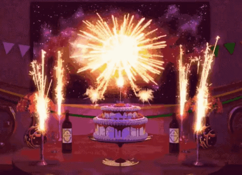 Happy Birthday Cake GIF