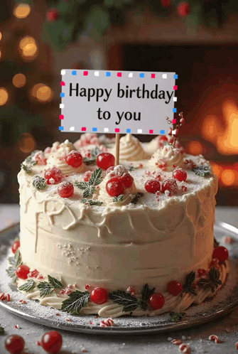 Happy Birthday Cake GIF