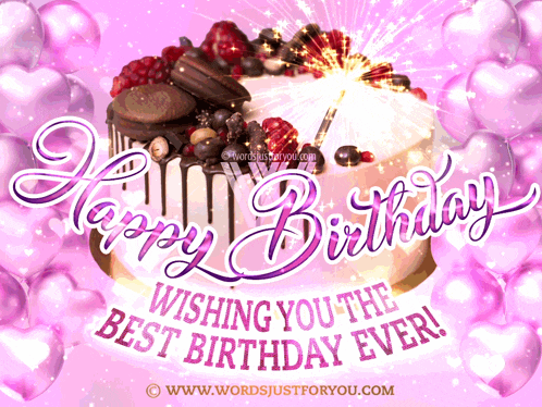 Happy Birthday Cake GIF