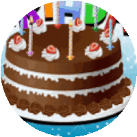 Happy Birthday Candles Sticker