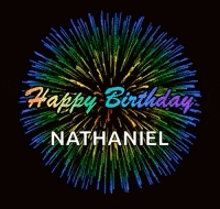 Happy Birthday Color Burst GIF