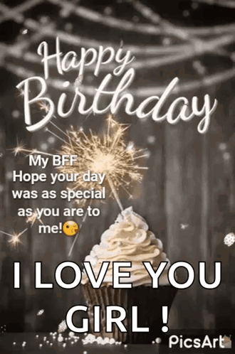 Happy Birthday Cupcake GIF