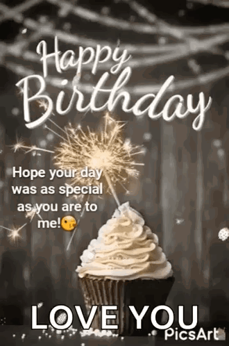 Happy Birthday Cupcake GIF