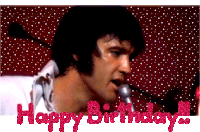 Happy Birthday Elvis Sticker