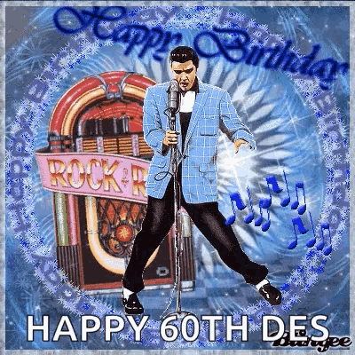 Happy Birthday Elvis GIF. This 400 x 400 animated GIF is part of our happy birthday 60 collection. Created by kerrylou76. View the original animation, share…