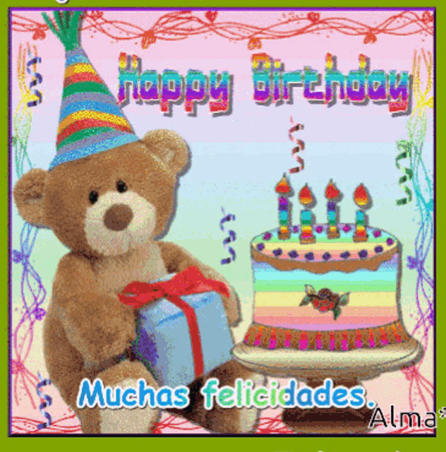 Happy Birthday Feliz Cumpleanos GIF