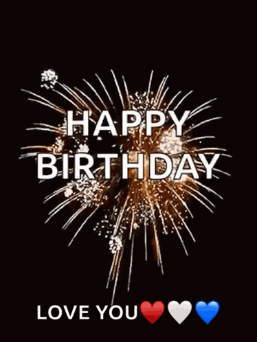 Happy Birthday Fireworks GIF