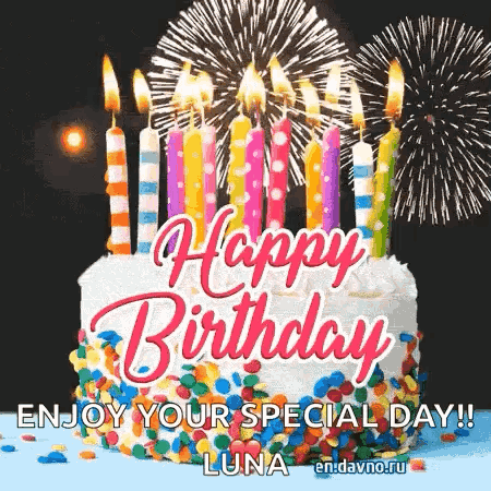 Happy Birthday Fireworks Kids Happy Birthday GIF