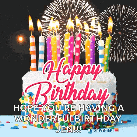 Happy Birthday Fireworks Kids Happy Birthday GIF