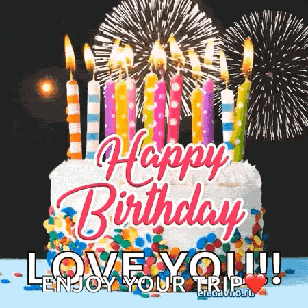 Happy Birthday Fireworks Kids Happy Birthday GIF