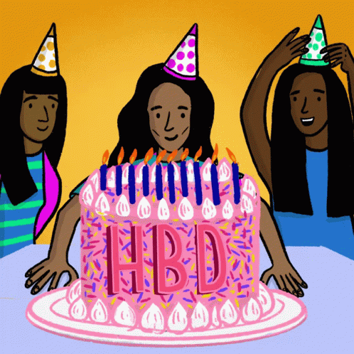 Happy Birthday Friends GIF
