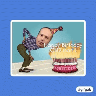 Happy Birthday Funny Wishes GIF. This 320 x 320 animated GIF is part of our over the hill birthday collection. Related themes include happy birthday, hbd…