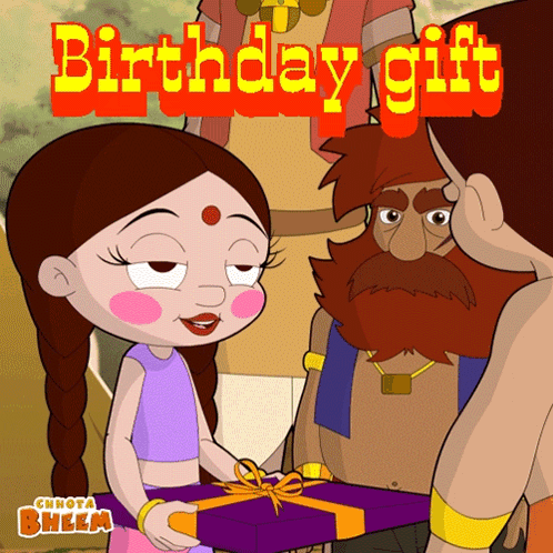 Happy Birthday Gift Chutki GIF