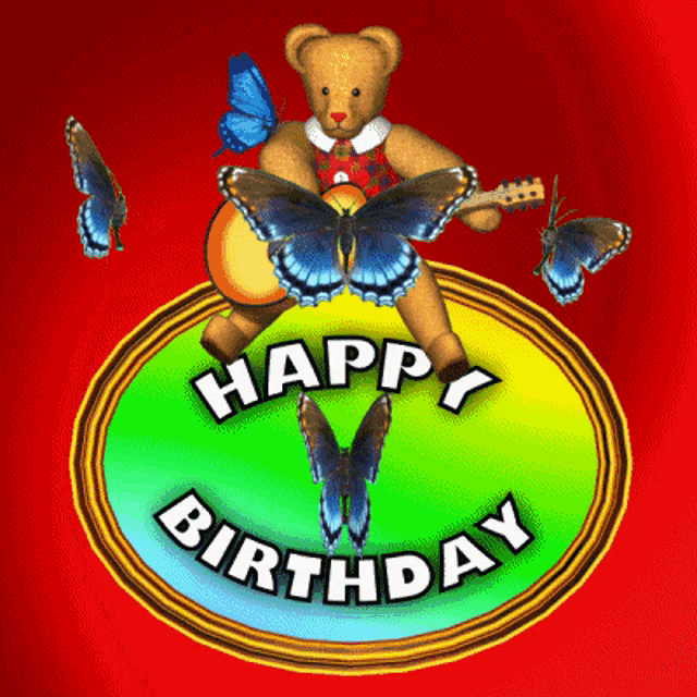 Happy Birthday Happy Birthday Butterflies GIF
