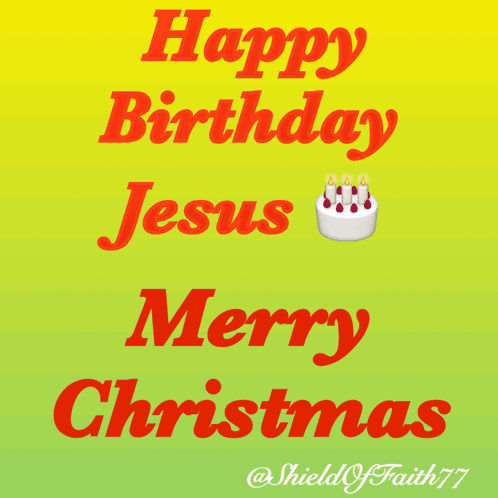 Happy Birthday Jesus Merry Christmas Alter Amen Angel Authority Accept Bow Baptism Baptize Adore GIF. This 498 x 498 animated GIF is part of our birth of…