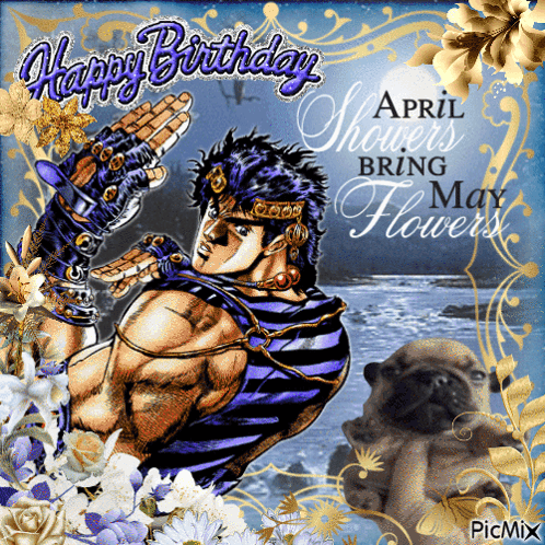 Happy Birthday Jonathan Joestar GIF