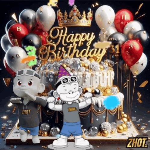 Happy Birthday Joyeux Anniversaire GIF