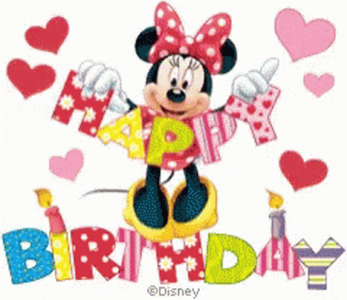 Happy Birthday Minnie Mouse GIF