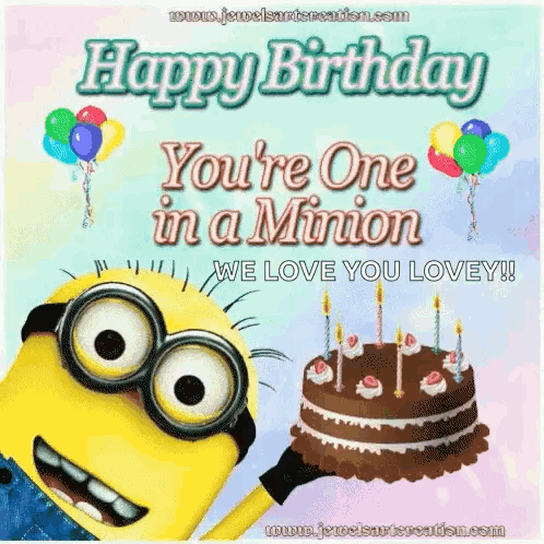 Happy Birthday One In A Minion GIF