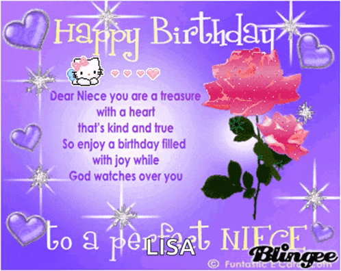 Happy Birthday Perfect Niece GIF