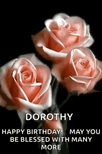 Happy Birthday Roses GIF