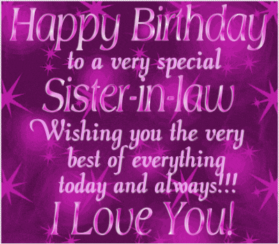 Happy Birthday Sister In Law GIF