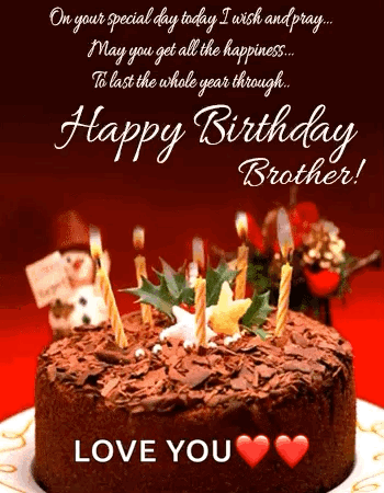 Happy Birthday GIF. This 350 x 450 animated GIF is part of our happy birthday little brother collection. Related themes include happy birthday. Created by…