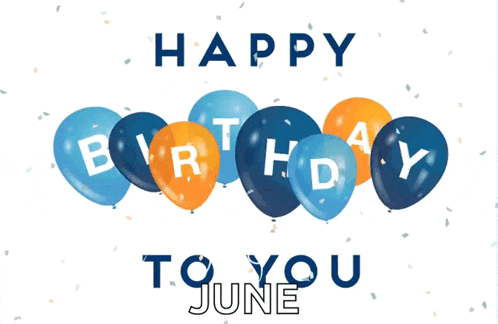 Happy Birthday To You Balloons GIF