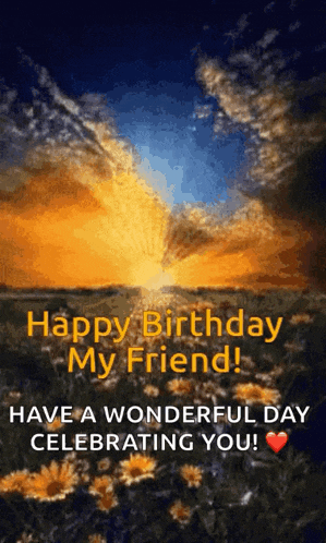 Happy Birthday Wildflower Birthday GIF