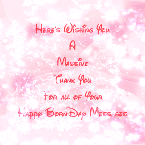Happy Born Day Wishes Thank You GIF
