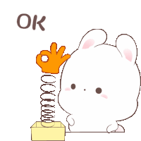 Happy Bunny Ok Sticker