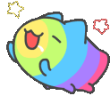 Happy Colorful Sticker