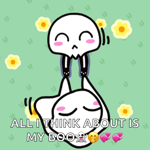Happy Couple Ghost GIF