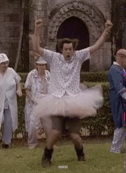Happy Dance Excited GIF. This 252 x 344 animated GIF is part of our jim carrey tutu collection. Related themes include ballet, crazy, excited. Created by…