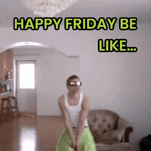 Happy Dance Friday Feeling GIF