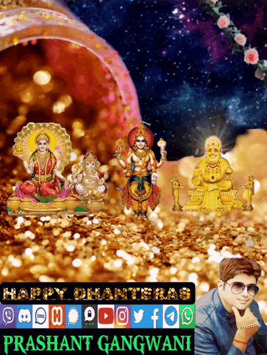 Happy Dhanteras Dhanteras GIF. This 374 x 498 animated GIF is part of our lakshmi mata collection. Created by pgangwani35. View the original animation…