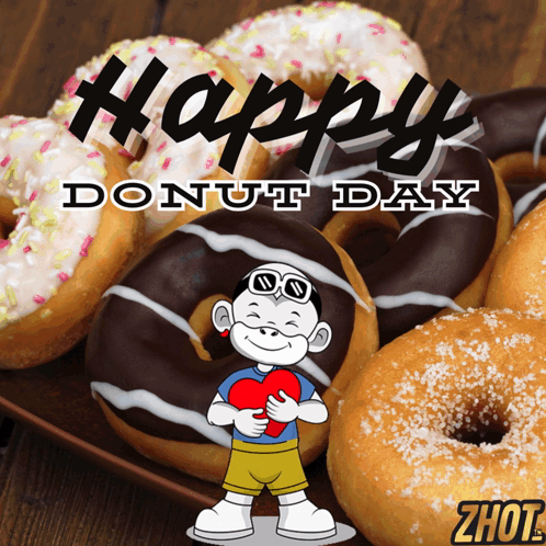 Happy Donut Day Donuts GIF