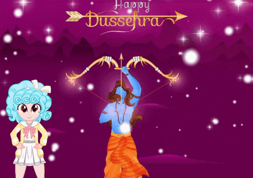 Happy Dussehra Cozy Glow GIF