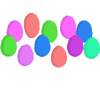 Happy Easter Chocolate Sticker