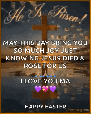 Happy Easter He Is Risen GIF
