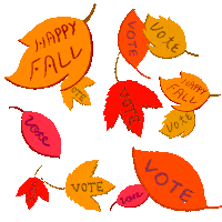 Happy Fall Vote Sticker