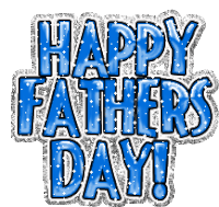 Happy Fathers Day Glittery Sticker