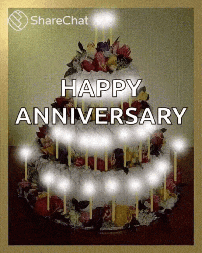 Happy First Anniversary GIF