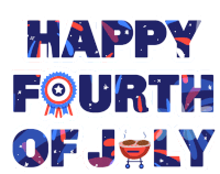 Happy Fourth Of July 4th Of July Sticker