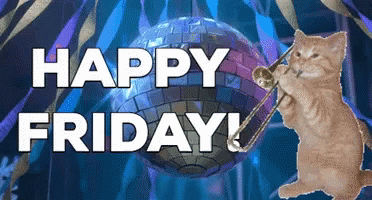 Happy Friday Kitten GIF