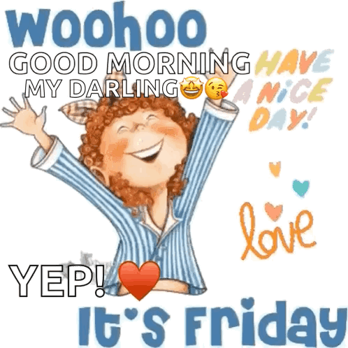 Happy Friday Mood GIF. This 498 x 498 animated GIF is part of our guten morgen freitag collection. Related themes include excited, friday, happy friday…