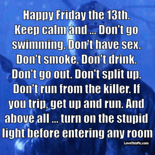 Happy Friday The13th Friday13th GIF. This 498 x 498 animated GIF is part of our lustige freitags bilder collection. Created by oconstantino. View the…