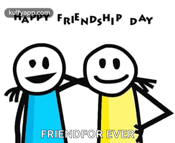 Happy Friendship Day - Sticky Figures Happy Friendshipday GIF
