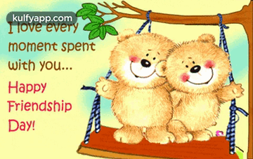 Happy Friendship Day - Swinging Best Friends.Gif GIF